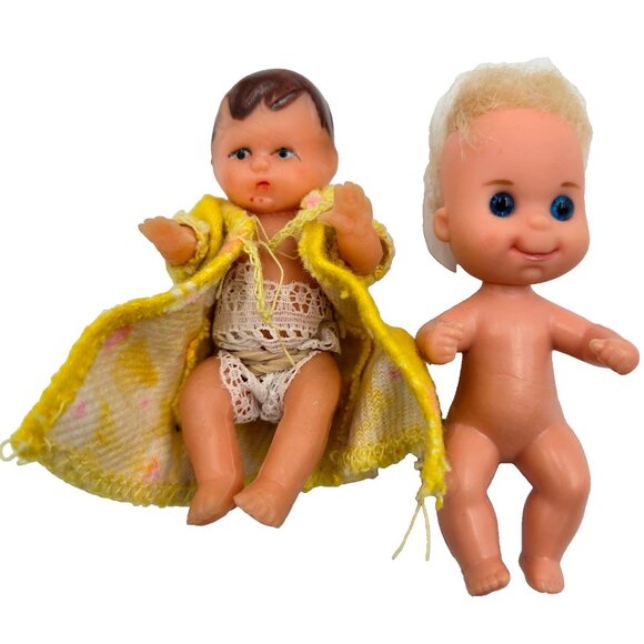 Vintage Sunshine Family Baby Doll Blue Eyes Blonde 1973 Mattel Baby Sweets - Picture 1 of 10